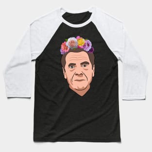 Andrew Cuomo With Flower Crown Baseball T-Shirt